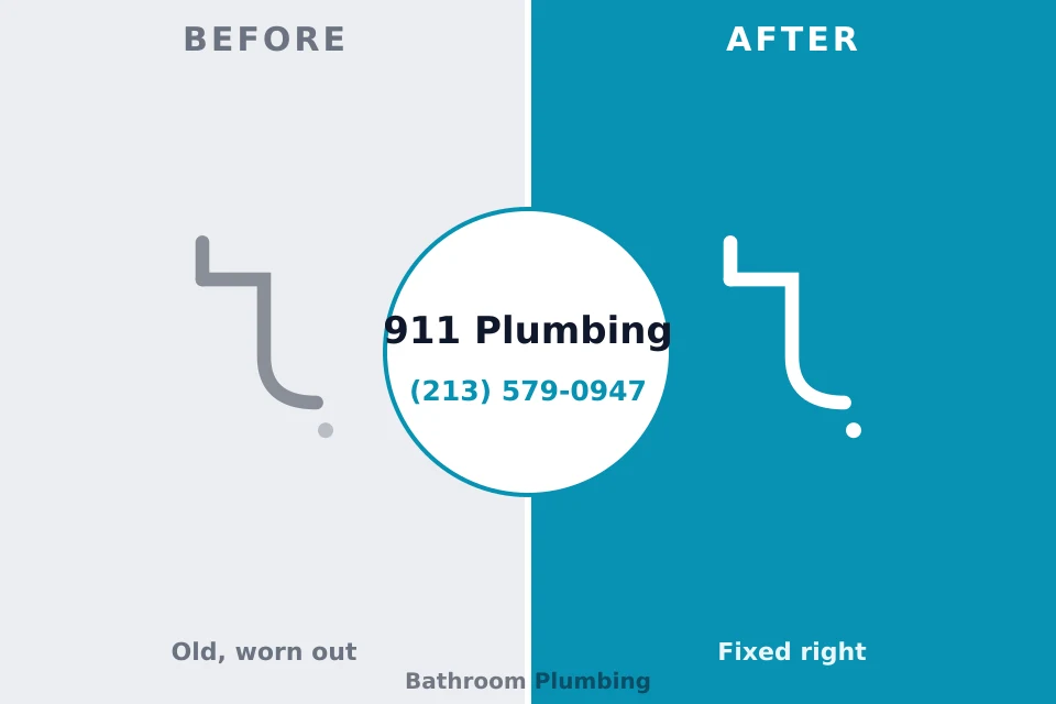 Before and after: plumbing repair West Valley City, UT